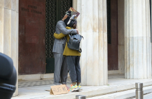 Από την περφόρμανς του Ευάγγελου Παπαδάκη, "Embrassing otherness"