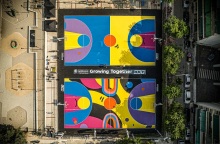 Γήπεδα μπάσκετ στα Κάτω Πατήσια. 