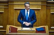 Ο Κυριάκος Μητσοτάκης στη Βουλή