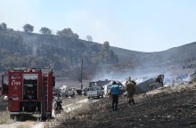 Αποκαΐδια από το καταστροφικό πέρασμα της φωτιάς στη Μαγνησία