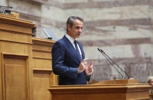 Ο Κυριάκος Μητσοτάκης στην Κοινοβουλευτική Ομάδα της Νέας Δημοκρατίας