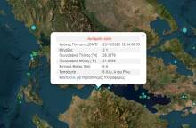 Ο χάρτης με την αναθεωρημένη λύση του Γεωδυναμικού Ινστιτούτου για τον σεισμό στην Πάτρα