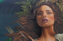 Ένα γκραφίτι για τη δύναμη των γυναικών στον Βύρωνα