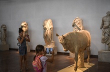 Εκθέματα στο Αρχαιολογικό Μουσείο της Αρχαίας Ολυμπίας