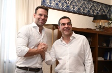 Ο Αλέξης Τσίπρας και ο Στέφανος Κασσελάκης