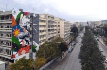 Θεσσαλονίκη: Μια τοιχογραφία κατά των εξαρτήσεων από το ΚΕΘΕΑ ΙΘΑΚΗ στο Ιπποκράτειο νοσοκομείο - Έργο του street artist Same84 και της UrbanAct.