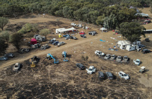 Ο χώρος του φεστιβάλ όπου διαπράχθηκαν φρικαλεότητες από τη Χαμάς στις 7 Οκτωβρίου