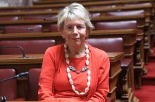 ΣΥΡΙΖΑ - Έλενα Ακρίτα: Η ροζ σημαία και οι κυβερνητικοί υποτελείς στον κ. Νατσιό - Κριτική εναντίον της κυβέρνησης για την απόσυρση του εκθέματος.