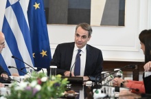 Ο Κυριάκος Μητσοτάκης στη συνεδρίαση του Υπουργικού Συμβουλίου