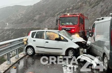 Τροχαίο ατύχημα με τρεις τραυματίες - Ανάμεσα τους ένα αγοράκι 2 ετών