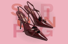 miu miu τακούνια μπορντό