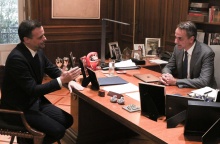 Ο Χάρης Δούκας και ο Κυριάκος Μητσοτάκης