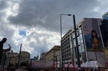 Tραγωδία στα Τέμπη-Απεργιακή συγκέντρωση 
