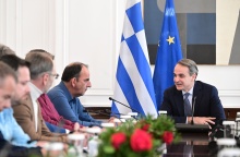 Κυριάκος Μητσοτάκης: Στο Μέγαρο Μαξίμου με τους αγρότες