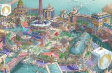 Η εντυπωσιακή νωπογραφία του Ugo Gattoni για τους Ολυμπιακούς Αγώνες