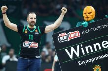 Ο φίλαθλος του Παναθηναϊκού που σκόραρε από το κέντρο πανηγυρίζει το επίτευγμά του