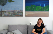 Η Μαρία Φιλιππακοπούλου στο εργαστήριό της © Villy Calliga