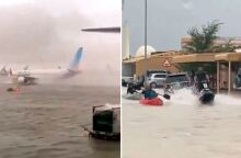 Εικόνες από το πλημμυρισμένο Ντουμπάι