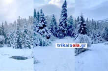 Χιόνια στα Τρίκαλα