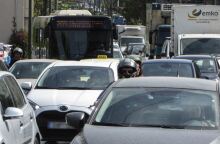 Μποτιλιάρισμα σε κεντρικό δρόμο της Αθήνας