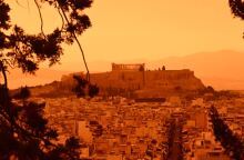 Αφρικανική σκόνη πάνω από την Ακρόπολη