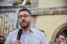 Ο πρόεδρος του ΠΑΣΟΚ, Νίκος Ανδρουλάκης, σε ομιλία του στο πλαίσιο της περιοδείας του