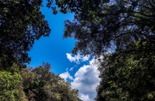 Ήλιος με λίγα σύννεφα