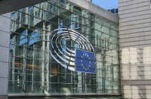 Όψη του κτιρίου του Ευρωπαϊκού Κοινοβουλίου στις Βρυξέλλες