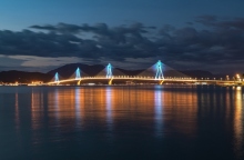  Ημέρα της Ευρώπης: Φωταγώγηση της Γέφυρας Ρίου Αντιρρίου