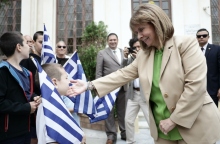 Η Κατερίνα Σακελλαροπούλου στην Αλεξάνδρεια