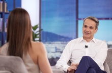 Ο Κυριάκος Μητσοτάκης στην εκπομπή Happy Day της Σταματίνας Τσιμτσιλή