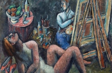 Παύλος Σάμιος, "Ο ζωγράφος και το μοντέλο. Παύση"