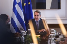 Ο Κυριάκος Μητσοτάκης στο Υπουργικό Συμβούλιο