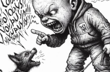 Παιδιά που χτυπούν σκυλιά