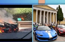 Supercar αξίας 1,5 εκατ. ευρώ έγινε στάχτη στην Αττική Οδό 