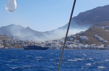 Φωτιά Σέριφος: Χωρίς ενεργό μέτωπο μετά από δύσκολη νύχτα