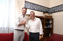 Ο Στέφανος Κασσελάκης και ο Αλέξης Τσίπρας σε παλαιότερη συνάντησή τους