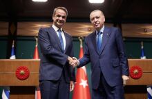 Ο Κυριάκος Μητσοτάκης και ο Ρετζέπ Ταγίπ Ερντογάν