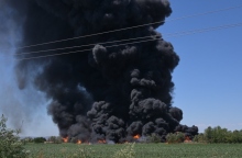 Λάρισα: Μήνυμα 112 για φωτιά σε εργοστάσιο ανακύκλωσης