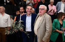 Ο ΑΛέξης Τσίπρας στην τελετή βράβευσής του