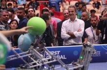 Ο Κ. Μητσοτάκης στον διαγωνισμό Ρομποτικής «First Global Challenge» στο ΣΕΦ