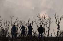 Δορυφόρος καταγράφει την έκταση της φωτιάς στο Ξυλόκαστρο