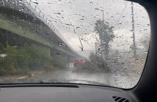 Πτώση δέντρων λόγω κακοκαιρίας στην Αθηνών - Κορίνθου