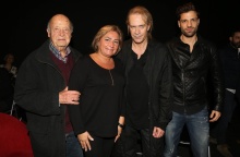 Από αριστερά: Μίμης Πλέσσας, Λουκίλα Καρέρ, Στέφανος Κορκολής και Κωνσταντίνος Αργυρός