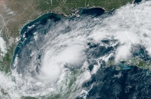 Κυκλώνας Μίλτον: Δορυφορική εικόνα 