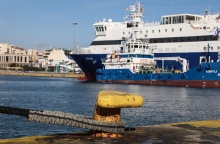 Πλοία δεμένα στο λιμάνι του Πειραιά