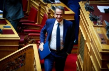 Ο Κυριάκος Μητσοτάκης στη Βουλή