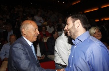 Ο Νίκος Ανδρουλάκης με τον Κώστα Σημίιτη