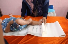 Μέτρηση ύψους σε μωρό