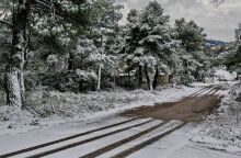 Έκλεισε η λεωφόρος Πάρνηθας λόγω παγετού